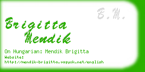 brigitta mendik business card